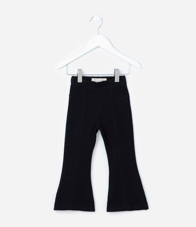 Calça Flare Infantil em Ribana com Recortes - Tam 1 a 6 Anos - 1