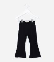 Calça Flare Infantil em Ribana com Recortes - Tam 1 a 6 Anos - 1