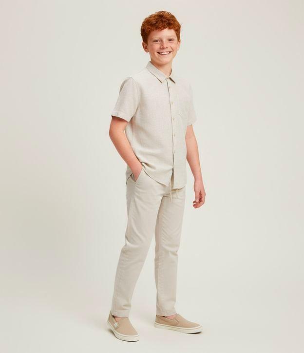 Camisa Infantil em Viscolinho com Bolso - Tam 5 a 14 Anos - 2