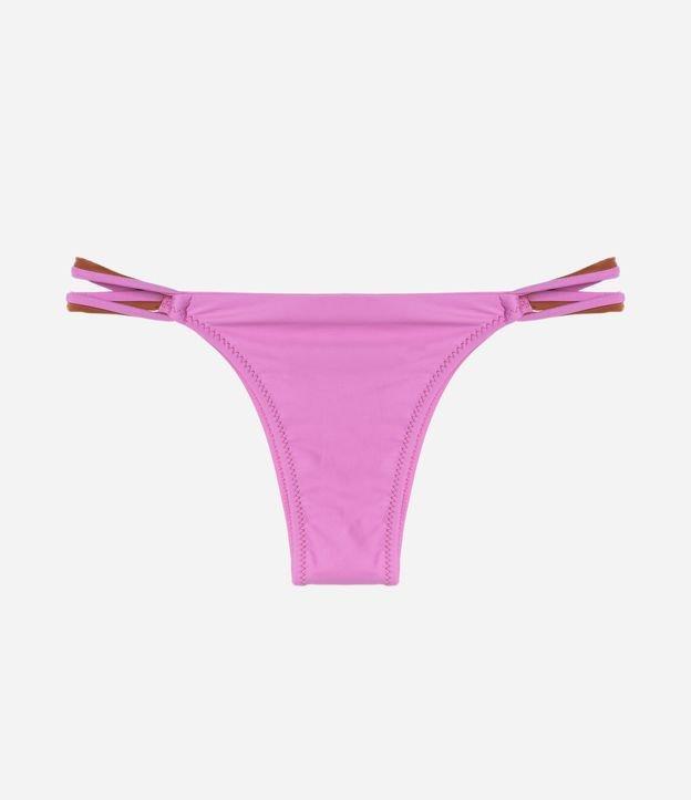 Biquíni Calcinha String com Lateral Dupla e Costura em Fio Metalizado - 1