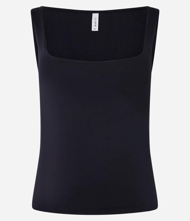 Blusa em Microfibra com Decote quadrado - 2