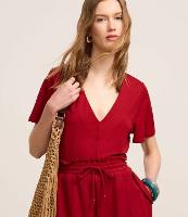 Blusa em Piquet com Decote V e Prega - 2