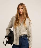 Camisa em Viscolinho com Listras em Fio Tinto e Gola Pdre - 2