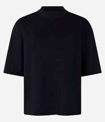 Camiseta em Ribana com Gola Redonda