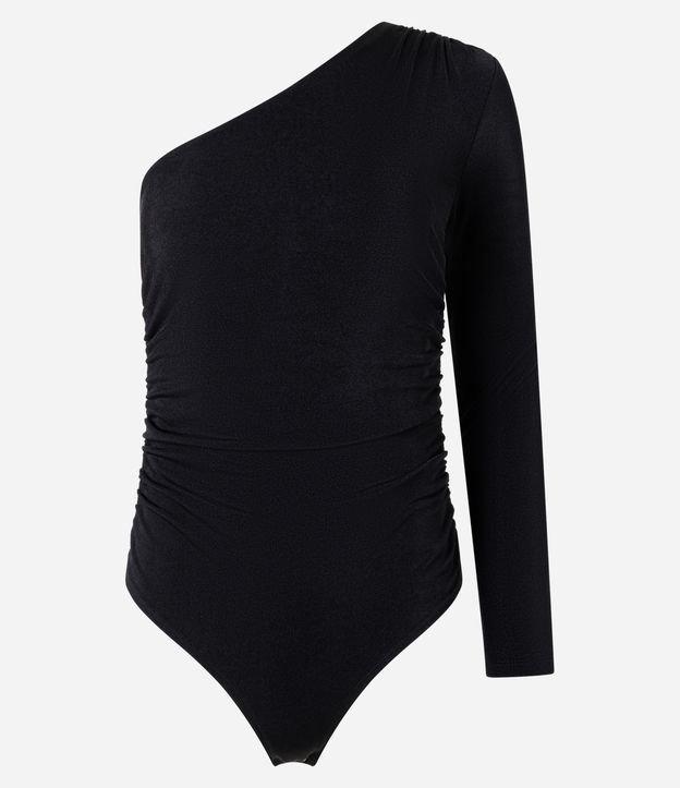 Body em Ribana com Um Ombro Só e Franzidos - 1