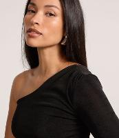 Body em Ribana com Um Ombro Só e Franzidos - 2