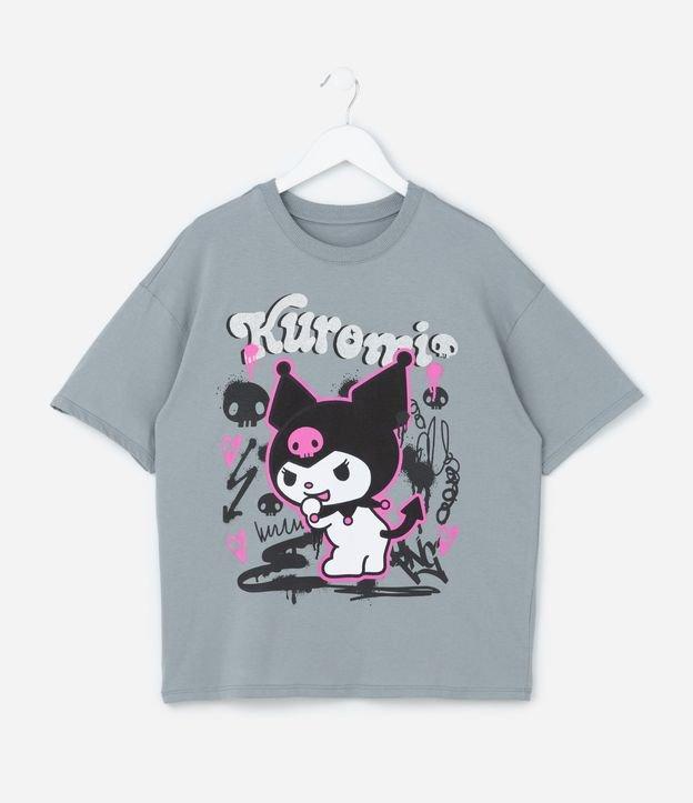 Camiseta Infantil com Estampa da Kuromi com Brilhos - Tam 5 a 14 Anos - 1