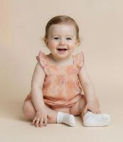 Vestido Infantil com Babados Broderie e Borboletas - Tam 0 a 18 meses - 2