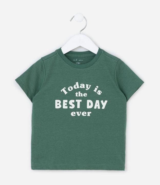 Camiseta Infantil com Lettering Best Day Ever - Tam 1 a 6 Anos - 1