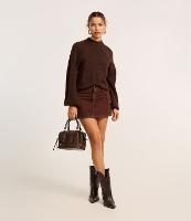 Saia Curta em Sarja com Bolso Cargo - 1