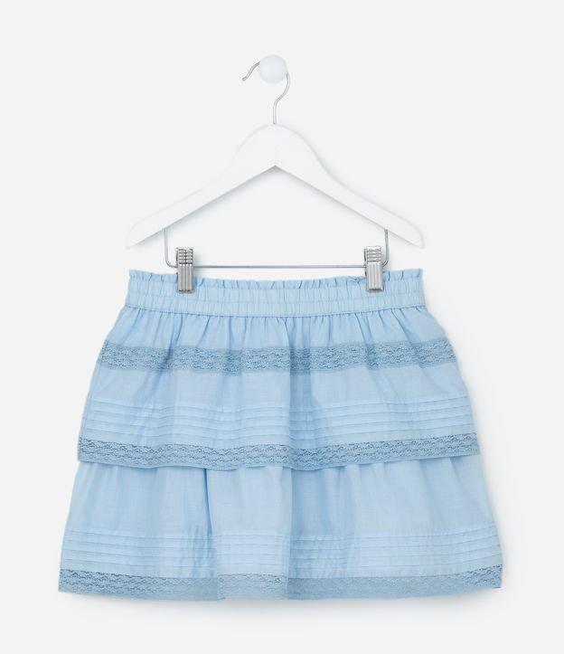 Saia Infantil em Tricoline com Camadas - Tam 5 a 14 Anos - 1