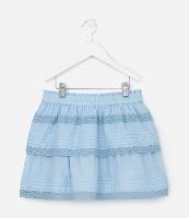 Saia Infantil em Tricoline com Camadas - Tam 5 a 14 Anos - 1