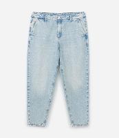 Calça Mom em Jeans com Brilhos e Bolso Faca Curve & Plus Size - 1