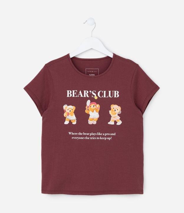 Camiseta Infantil com Estampa Ursinhas Tenistas - Tam 5 a 14 Anos - 1