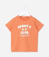 Camiseta Infantil com Lettering Sports Club - Tam 1 a 6 Anos - 1