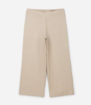 Calça Pantalona em Crepe com Brilhos Curve & Plus Size