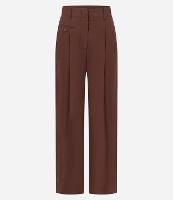 Calça Wide Leg Alfaiatada Cintura Alta em VIscolinho - 1