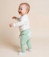 Conjunto Infantil em Suedine com Bordado Flor - Tam RN a 18 meses - 3