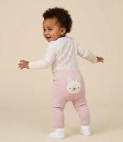 Conjunto Infantil em Suedine com Bordado de Coelha - Tam RN a 18 meses - 3