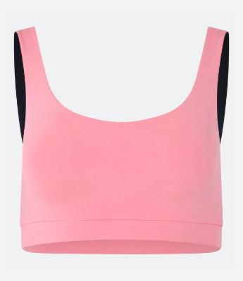 Top Esportivo em Microfibra Dupla Face com Alça Larga