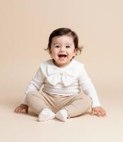 Conjunto Infantil Texturizado com Gola Laço - Tam Meia 0 a 18 meses - 3