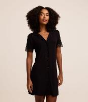 Camisola Americana em Viscose com Renda na Manga - 2