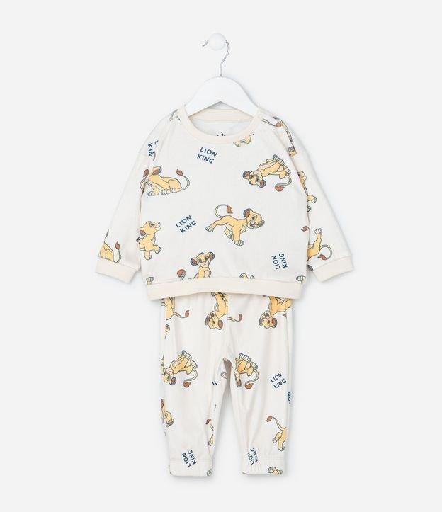 Conjunto Infantil em Plush com Estampa Simba - Tam 0 a 18 meses - 1