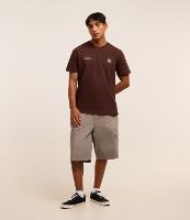 Bermuda Baggy em Sarja com Bolso Cargo - 2