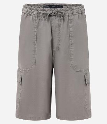 Bermuda Baggy em Sarja com Bolso Cargo