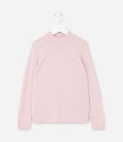 Suéter Infantil em Tricô com Gola Alta - Tam 5 a 14 Anos - 1