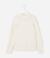 Suéter Infantil em Tricô com Gola Alta - Tam 5 a 14 Anos - 1