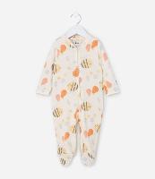 Macacão Infantil com Estampa de Abelhinhas - Tam RN a 18 meses - 3