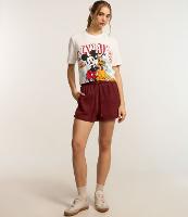 Short em Moletom com Cordão e Cós Elástico - 2