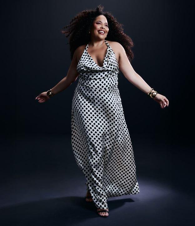 Vestido Longo Poá Coleção Rita Carreira Curve & Plus Size - 2