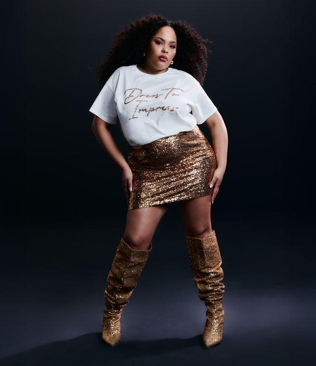 Saia Curta em Paetê Coleção Rita Carreira Curve & Plus Size - 2