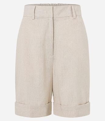 Bermuda Reta Alfaiatada com Barra Italiana