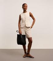 Bermuda Reta Alfaiatada com Barra Italiana - 2