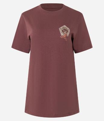 Camiseta Alongada em Algodão com Estampa Harry Potter