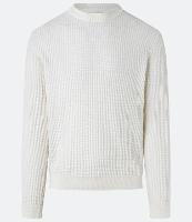 Suéter em Tricô com Textura Quadriculada - 1