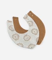 Kit 02 Babadores Infantis com Estampa Leão - Tam Único - 1