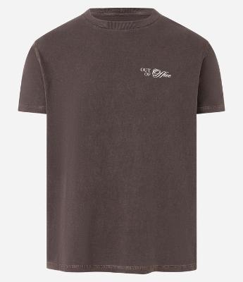 Camiseta Oversized Esportiva em Algodão Estonado com Estampa Out of Office