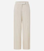 Calça Pantalona em Viscolinho com Friso Frontal - 1