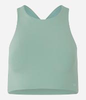 Top Alongado Esportivo em Microfibra com Decote Halter e Costas Cruzadas - 1