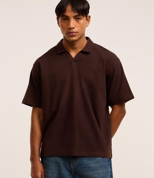 Camiseta Polo Boxy em Algodão com Textura - 2