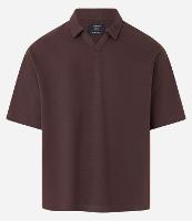 Camiseta Polo Boxy em Algodão com Textura - 1