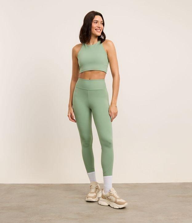 Calça Legging Esportiva em Microfibra com Bolso Interno no Cós - 2