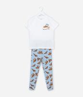 Pijama Infantil em Algodão com Estampa Capivaras - Tam 2 a 14 Anos - 1