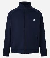 Casaco em Helanca com Bordado Localizado e Listras Contrastantes - 1