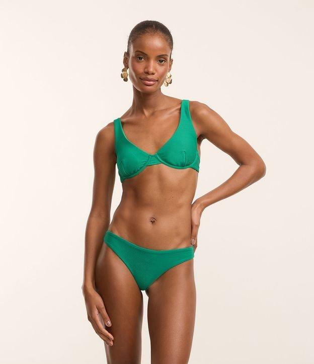 Biquíni Calcinha Básico em Microfibra Texturizada - 2