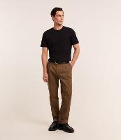 Calça Reta em Algodão Alfaiatada com Pregas - 2